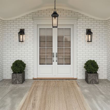 Quoizel - Lampada da parete esterna BUCKLEY M 1xE27/40W/230V IP44 nera