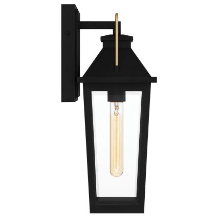 Quoizel - Lampada da parete esterna BUCKLEY M 1xE27/40W/230V IP44 nera