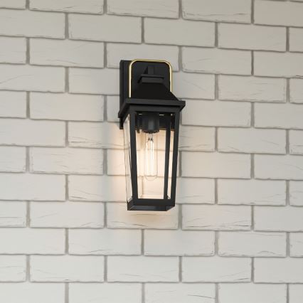 Quoizel - Applique da esterno BUCKLEY 1xE27/40W/230V IP44 nero