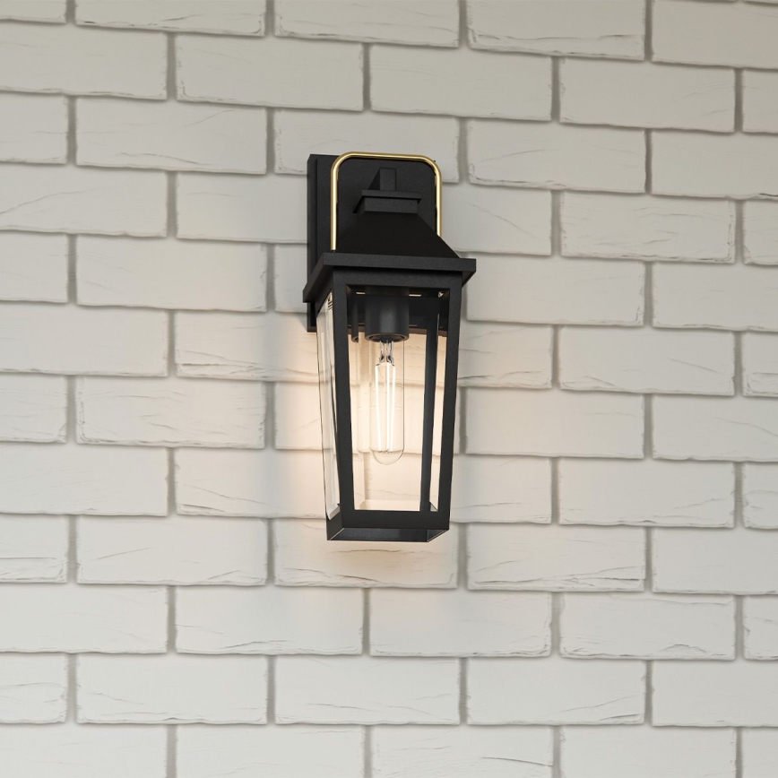 Quoizel - Applique da esterno BUCKLEY 1xE27/40W/230V IP44 nero