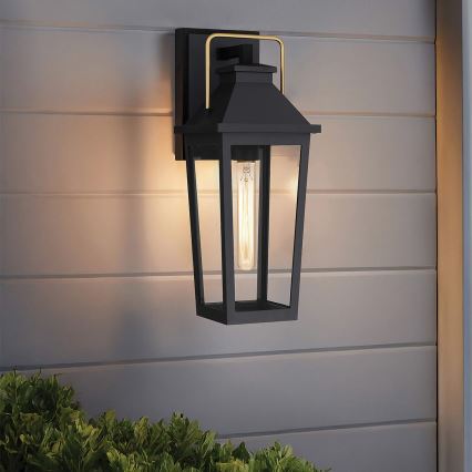 Quoizel - Applique da esterno BUCKLEY 1xE27/40W/230V IP44 nero