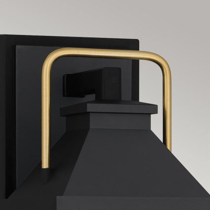 Quoizel - Applique da esterno BUCKLEY 1xE27/40W/230V IP44 nero