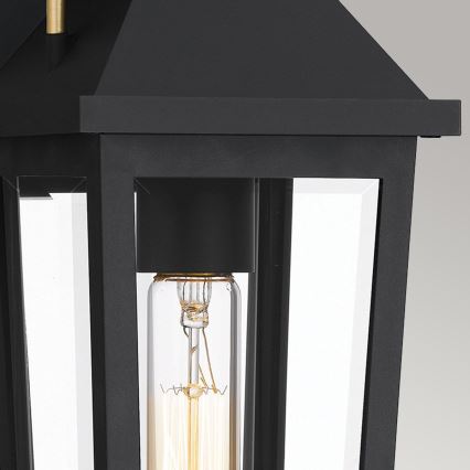 Quoizel - Applique da esterno BUCKLEY 1xE27/40W/230V IP44 nero