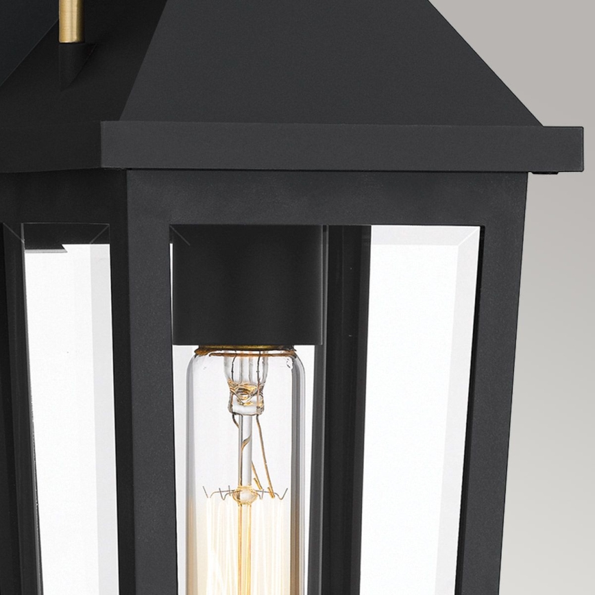 Quoizel - Applique da esterno BUCKLEY 1xE27/40W/230V IP44 nero