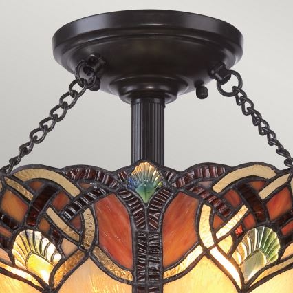 Quoizel - Lampada da soffitto CAMBRIDGE 2xE27/100W/230V