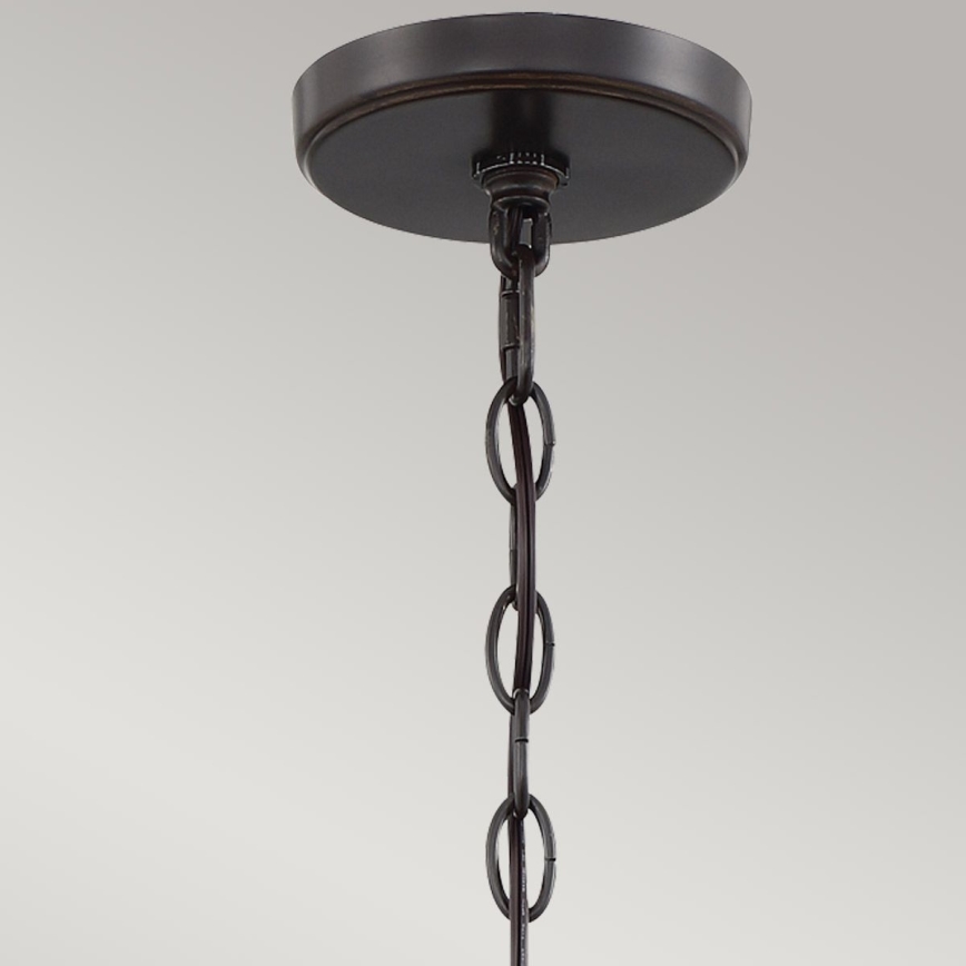 Quoizel - Lampadario a sospensione con catena CASABLANCA 3xE27/60W/230V marrone