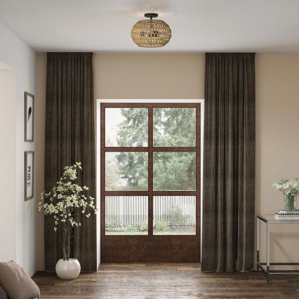 Quoizel - Plafoniera CASABLANCA 3xE27/60W/230V marrone
