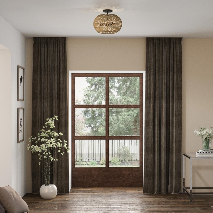 Quoizel - Plafoniera CASABLANCA 3xE27/60W/230V marrone