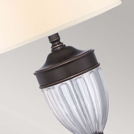 Quoizel - Lampada da tavolo DENNISON 1xE27/60W/230V bronzo