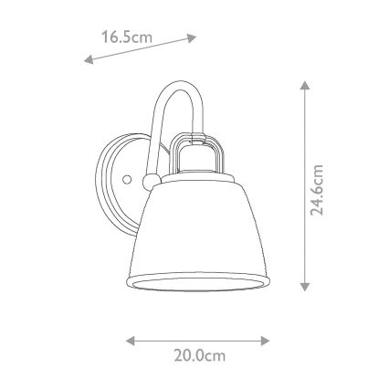 Quoizel - Applique a LED da bagno DUBLIN 1xG9/3W/230V IP44 oro