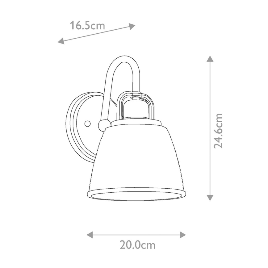 Quoizel - Applique a LED da bagno DUBLIN 1xG9/3W/230V IP44 oro