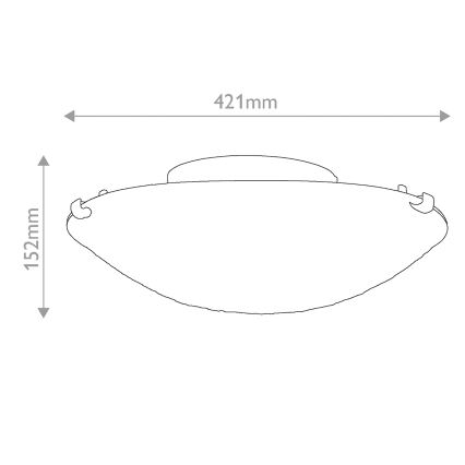 Quoizel - Plafoniera Tiffany LARISSA 2xE27/40W/230V Ø 41,2 cm