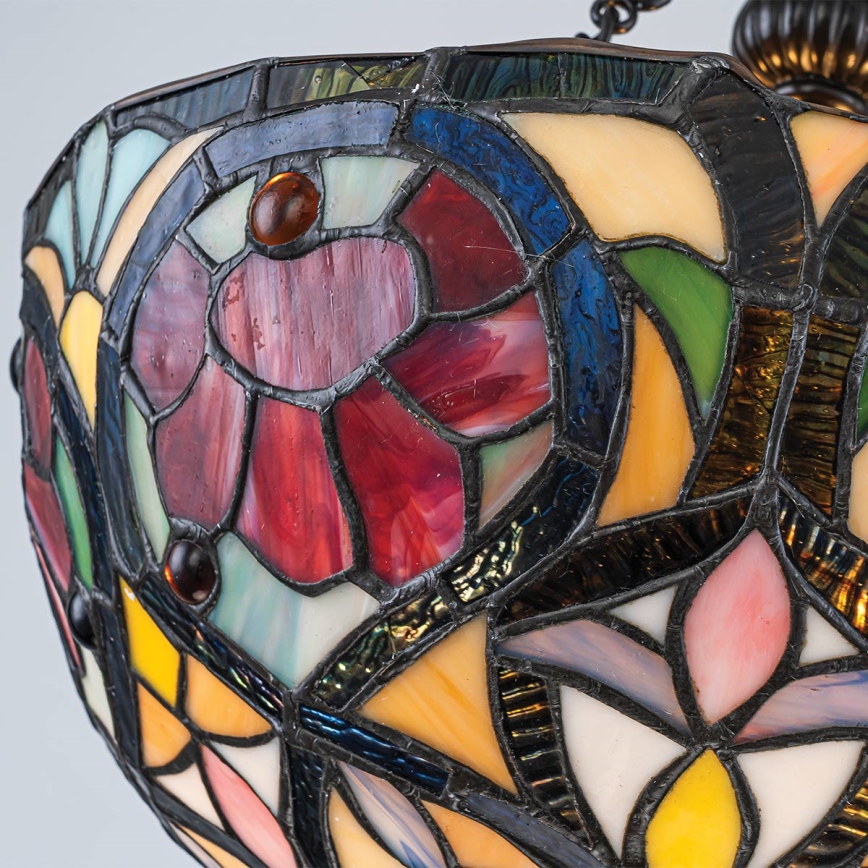 Quoizel - Plafoniera in stile Tiffany LARISSA 2xE27/60W/230V Ø 35 cm