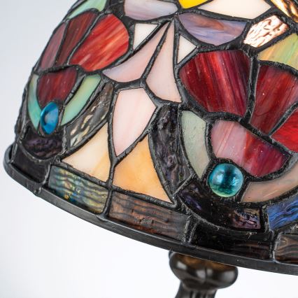 Quoizel - Lampada da tavolo Tiffany LARISSA 1xE14/40W/230V Ø 20 cm