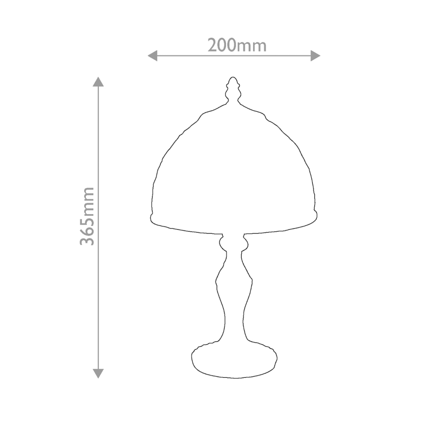 Quoizel - Lampada da tavolo Tiffany LARISSA 1xE14/40W/230V Ø 20 cm