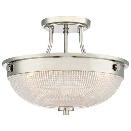 Quoizel - Lampadario a plafone MANTLE 2xE27/60W/230V cromo lucido