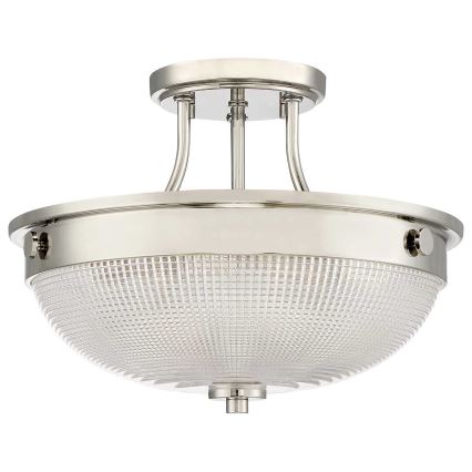 Quoizel - Lampadario a plafone MANTLE 2xE27/60W/230V cromo lucido