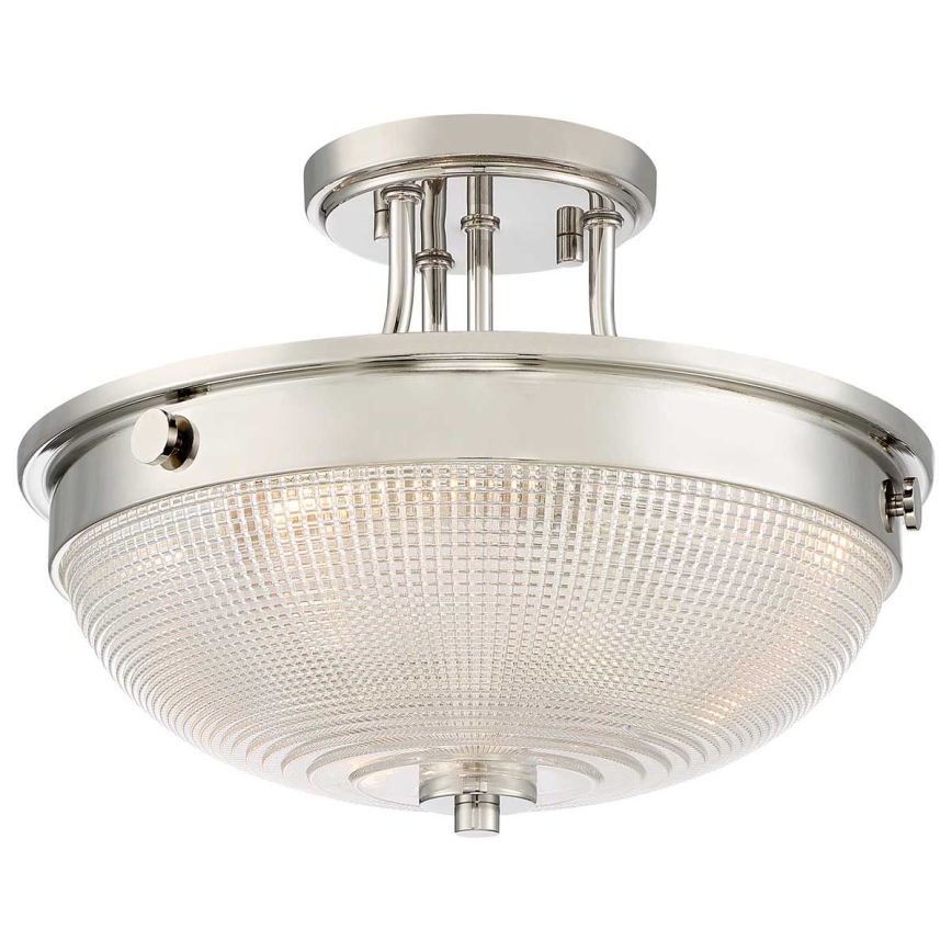Quoizel - Lampadario a plafone MANTLE 2xE27/60W/230V cromo lucido