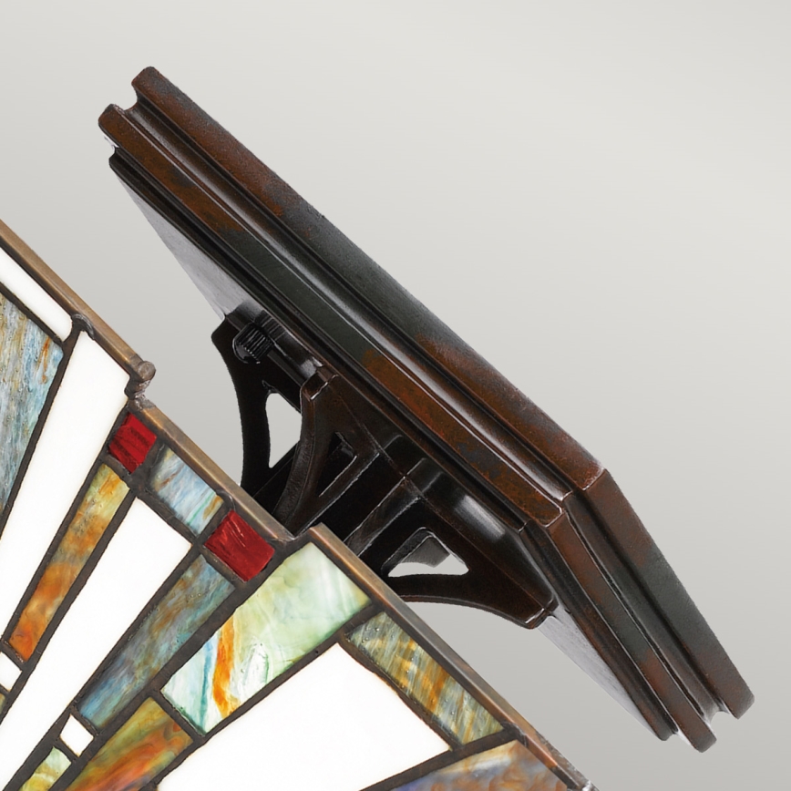 Quoizel - Lampada da soffitto Tiffany MAYBECK 2xE27/60W/230V