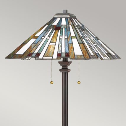 Quoizel - Piantana Tiffany MAYBECK 2xE27/60W/230V