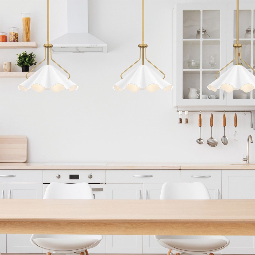 Quoizel - Lampadario a sospensione con supporto rigido MEJIA 1xE27/60W/230V diametro 35,6 cm ottone