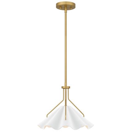 Quoizel - Lampadario a sospensione con supporto rigido MEJIA 1xE27/60W/230V diametro 35,6 cm ottone