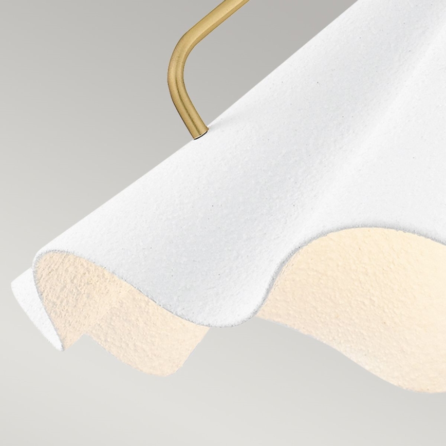 Quoizel - Lampadario a sospensione con supporto rigido MEJIA 1xE27/60W/230V diametro 35,6 cm ottone