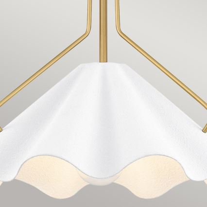 Quoizel - Lampadario a sospensione con supporto rigido MEJIA 1xE27/60W/230V diametro 35,6 cm ottone