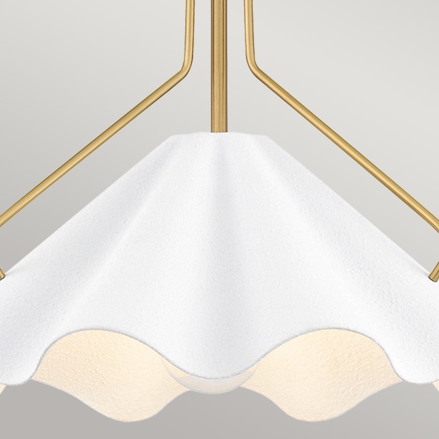 Quoizel - Lampadario a sospensione con supporto rigido MEJIA 1xE27/60W/230V diametro 35,6 cm ottone