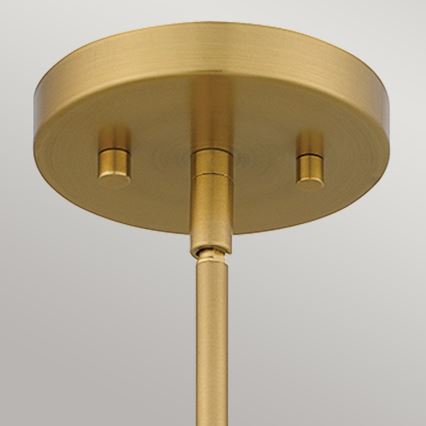 Quoizel - Lampadario a sospensione con supporto rigido MEJIA 1xE27/60W/230V diametro 35,6 cm ottone