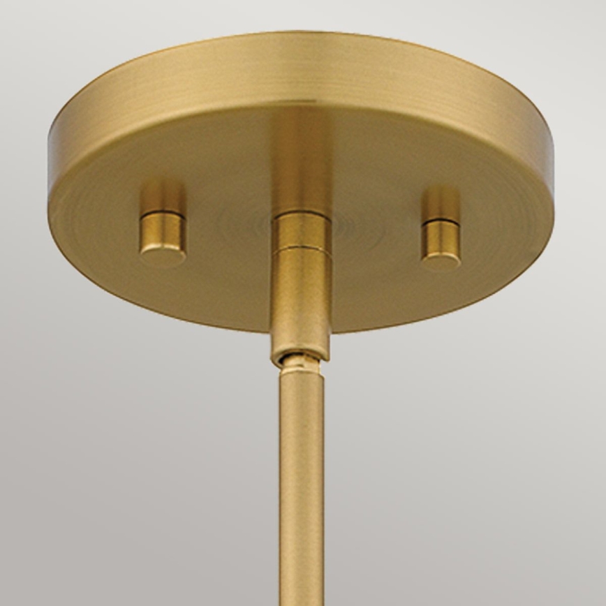 Quoizel - Lampadario a sospensione con supporto rigido MEJIA 1xE27/60W/230V diametro 35,6 cm ottone