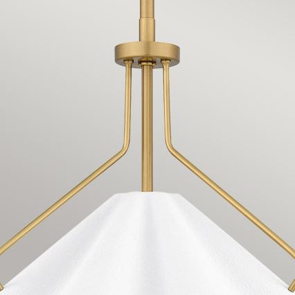 Quoizel - Lampadario a sospensione con supporto rigido MEJIA 1xE27/60W/230V diametro 35,6 cm ottone
