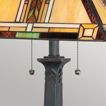Quoizel - Lampada da tavolo NAVAJO 2xE27/60W/230V