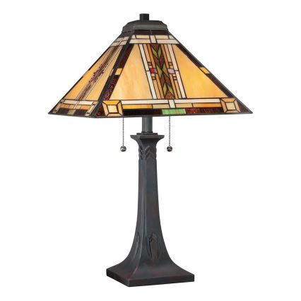 Quoizel - Lampada da tavolo Tiffany NAVAJO 2xE27/60W/230V