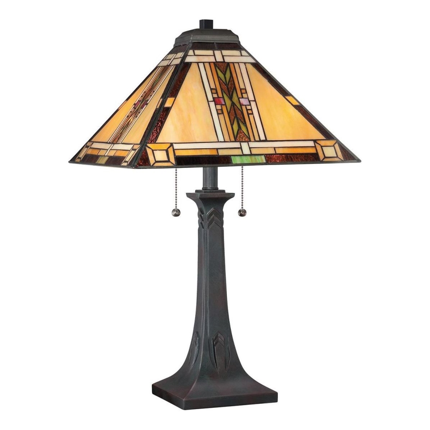 Quoizel - Lampada da tavolo Tiffany NAVAJO 2xE27/60W/230V
