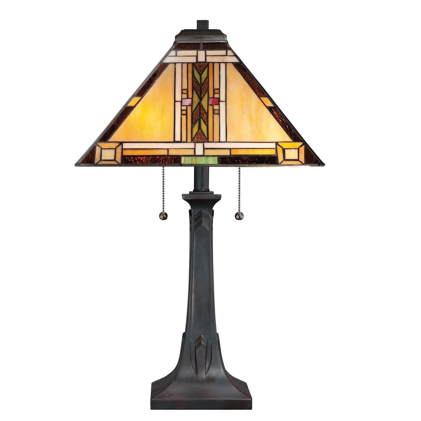 Quoizel - Lampada da tavolo Tiffany NAVAJO 2xE27/60W/230V