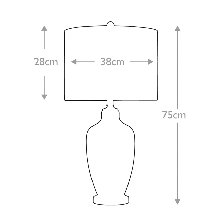Quoizel - Lampada da tavolo NICOLLS 1xE27/100W/230V