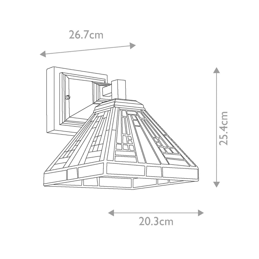 Quoizel - Lampada da parete Tiffany STEPHEN 1xE27/100W/230V