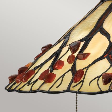 Quoizel - Lampada da tavolo Tiffany WHISPERING 2xE27/60W/230V