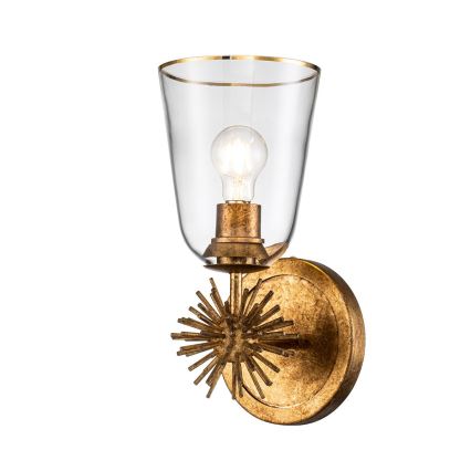 Quoizel - Lampada da parete STARING 1xE27/40W/230V finitura rame