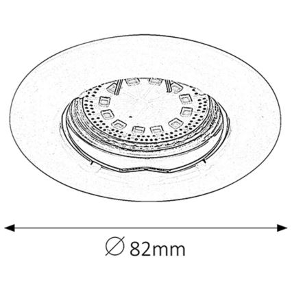 Rabalux - SET 3xLED Lampada da incasso 3xGU10/3W/230V IP40