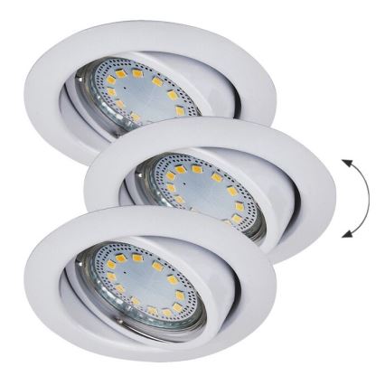 Rabalux - SET 3xLED Lampada da incasso 3xGU10/3W/230V IP40