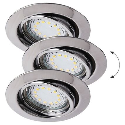 Rabalux - SET 3xLED Lampada da incasso 3xGU10/3W/230V IP40