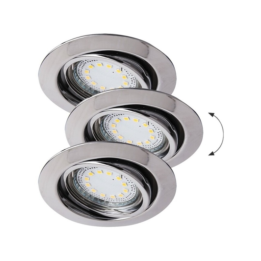 Rabalux - SET 3xLED Lampada da incasso 3xGU10/3W/230V IP40