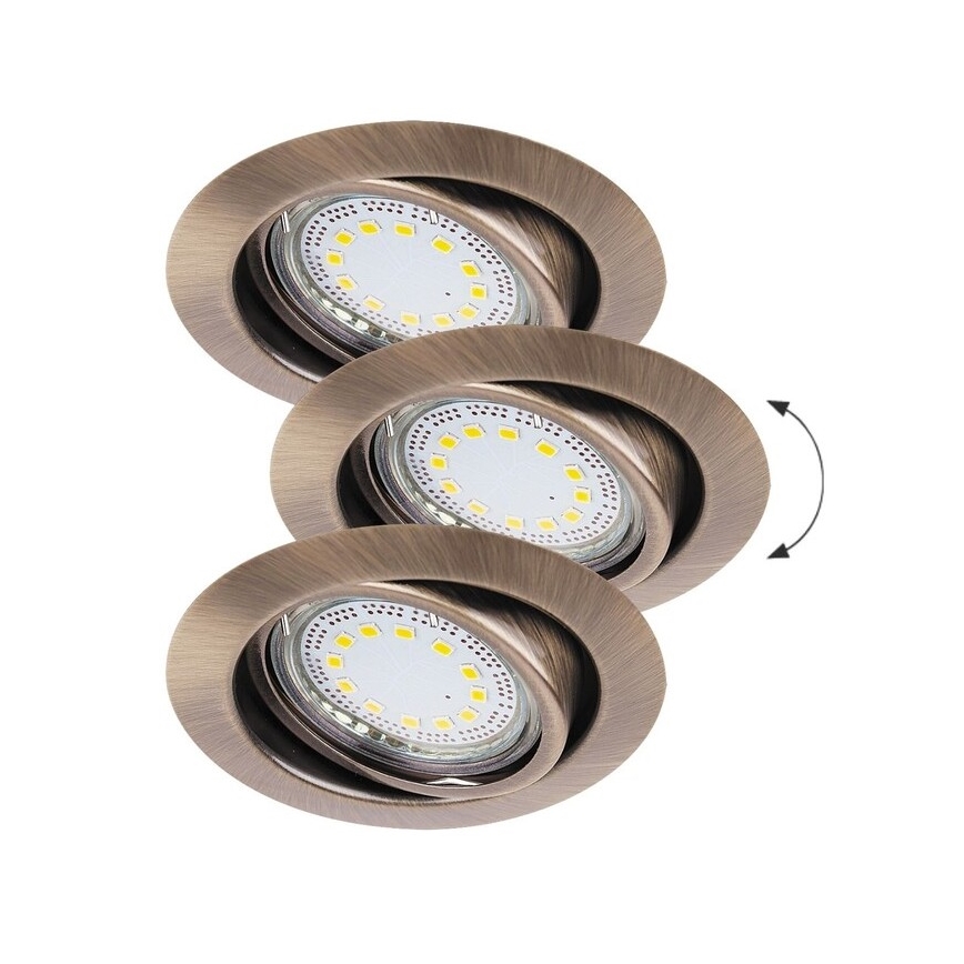 Rabalux - SET 3xLED Lampada da incasso 3xGU10/3W/230V IP40