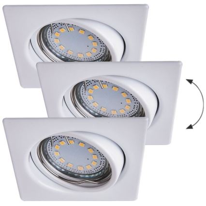 Rabalux - SET 3xLED Lampada da incasso 3xGU10/3W/230V IP40