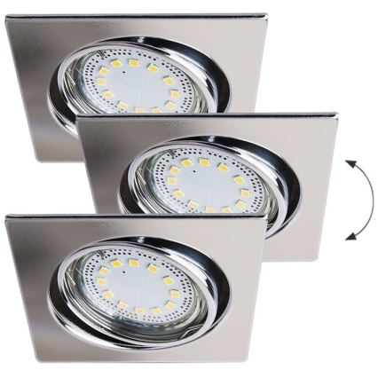 Rabalux - SET 3x Lampada LED da incasso 3xGU10/3W/230V IP40