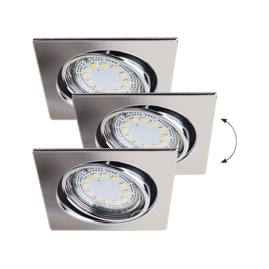 Rabalux - SET 3x Lampada LED da incasso 3xGU10/3W/230V IP40