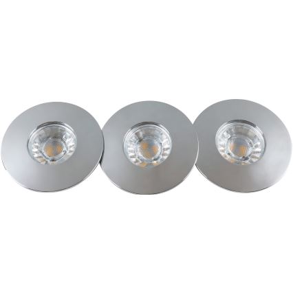 Rabalux - KIT 3xLED Lampada da incasso per bagni 3xLED/4W/230V