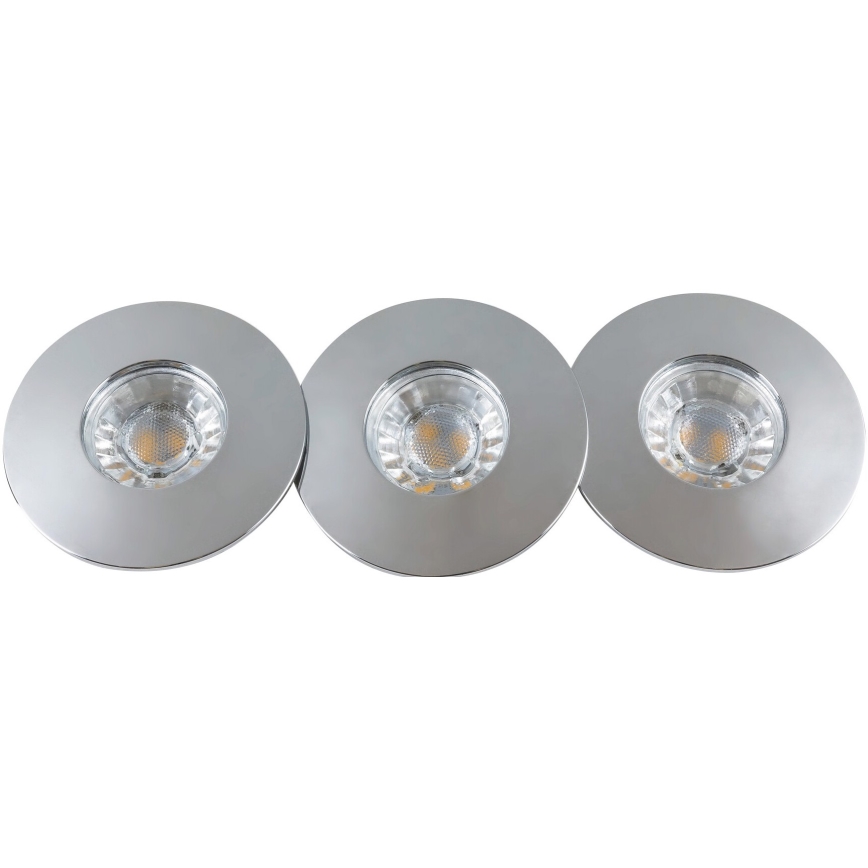 Rabalux - Set 3x faretti da incasso per bagno LED/4W/230V IP44
